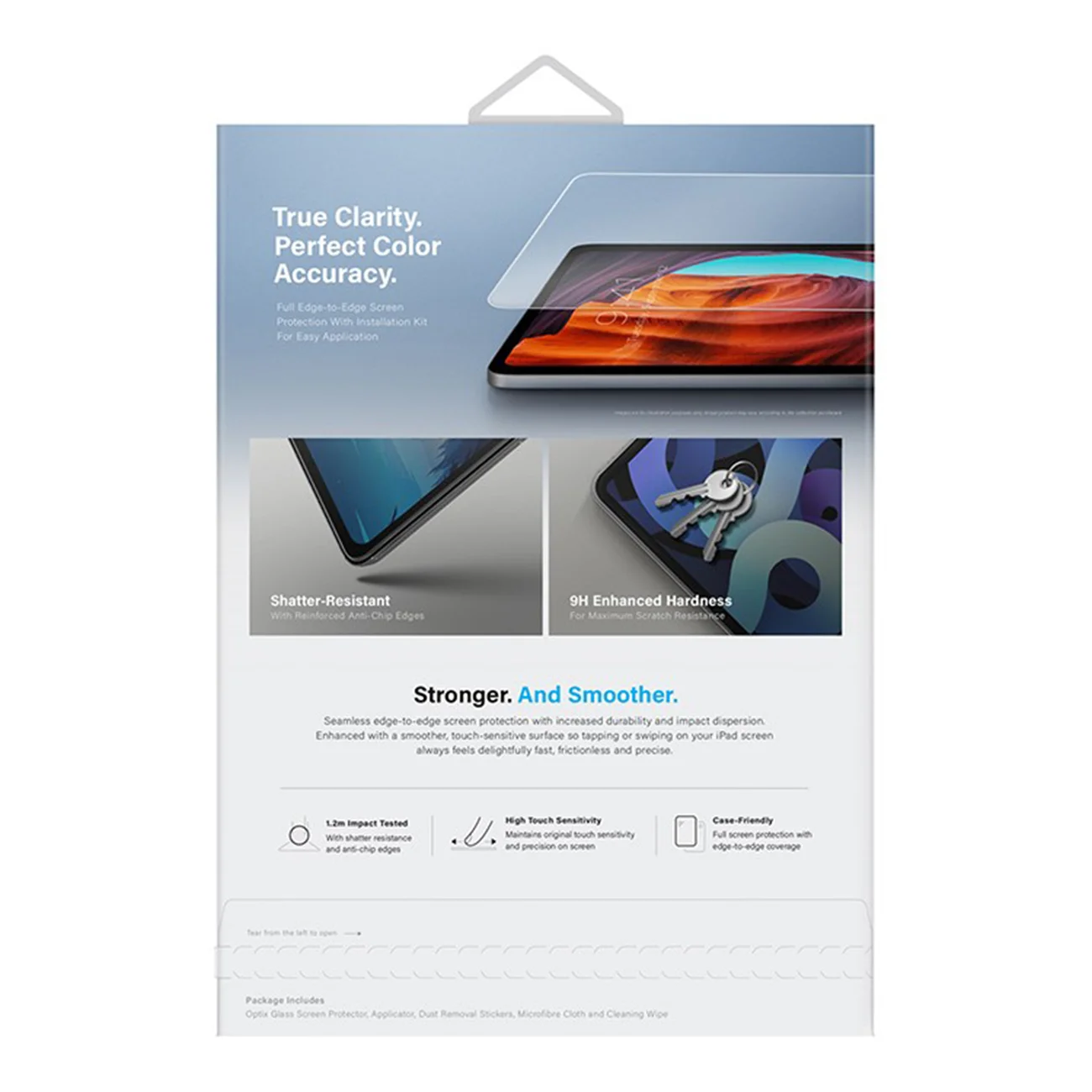 Стекло защитное Uniq для iPad Air 11 (2024/2025) OPTIX Clear (+installer)