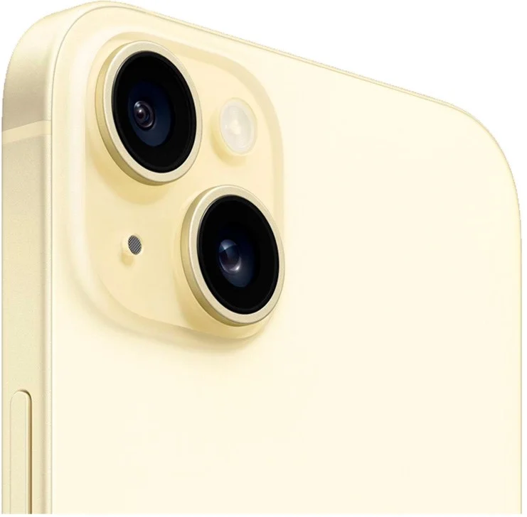 Смартфон Apple iPhone 15 Plus, Dual: nano SIM + eSIM, 128 ГБ, желтый