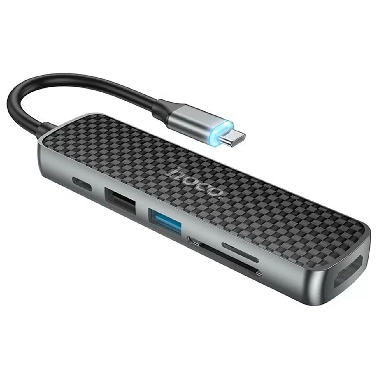 Адаптер 6 в 1 60W Type-C HB24