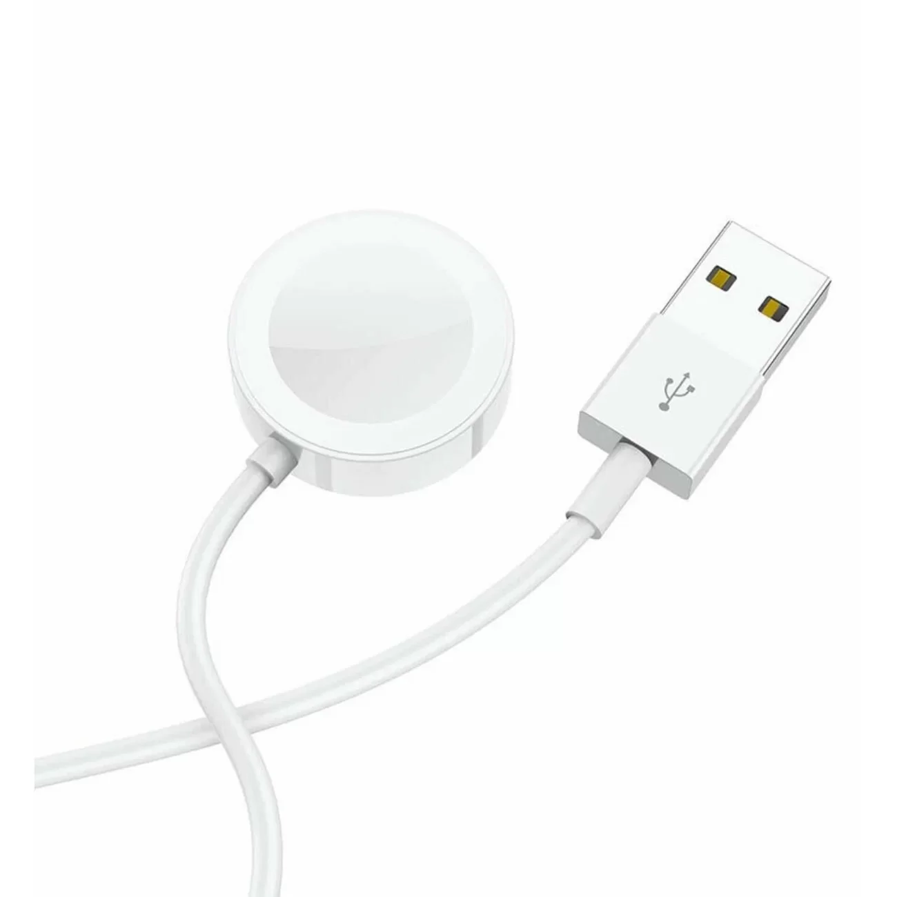 Беспроводная зарядка Borofone BQ13 для Apple Watch, 1,2 м, белая Беспроводная зарядка Borofone BQ13 для Apple Watch, 1,2 м, белая