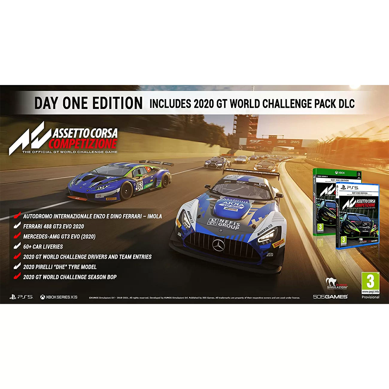 Игра: Asseto Corsa Competizione Edition (PS5, русские субтитры)