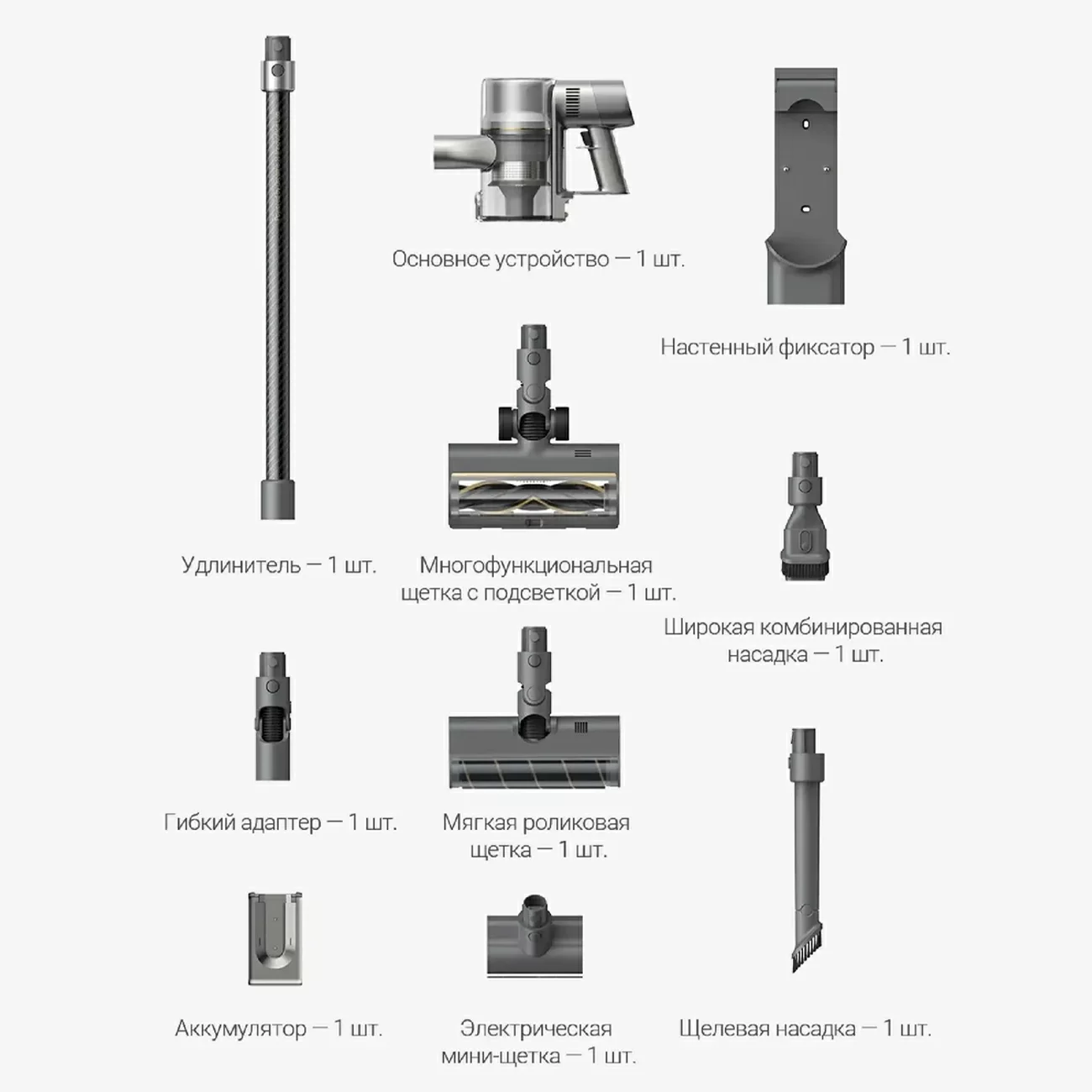 Пылесос Dreame R20 Grey/Серый
