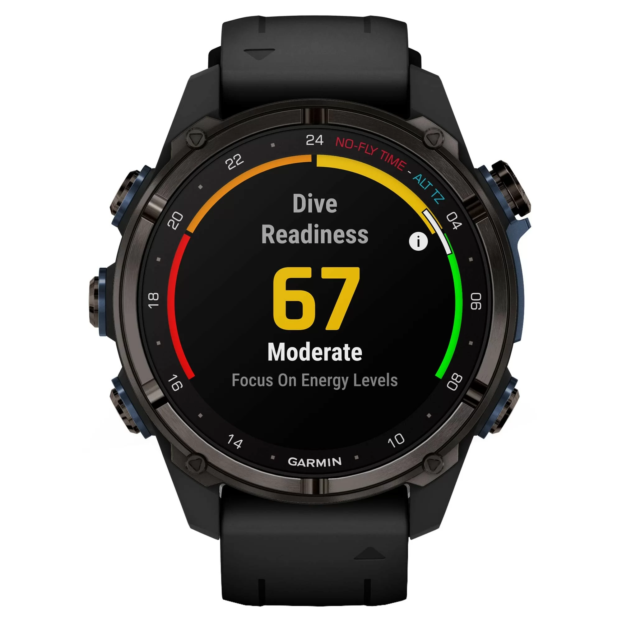 Дайвинг-компьютер Garmin Descent Mk3i, 43 мм (Carbon Gray DLC Titanium / титановый корпус, цвет графит, Black Silicone Band / чёрный силиконовый ремешок)