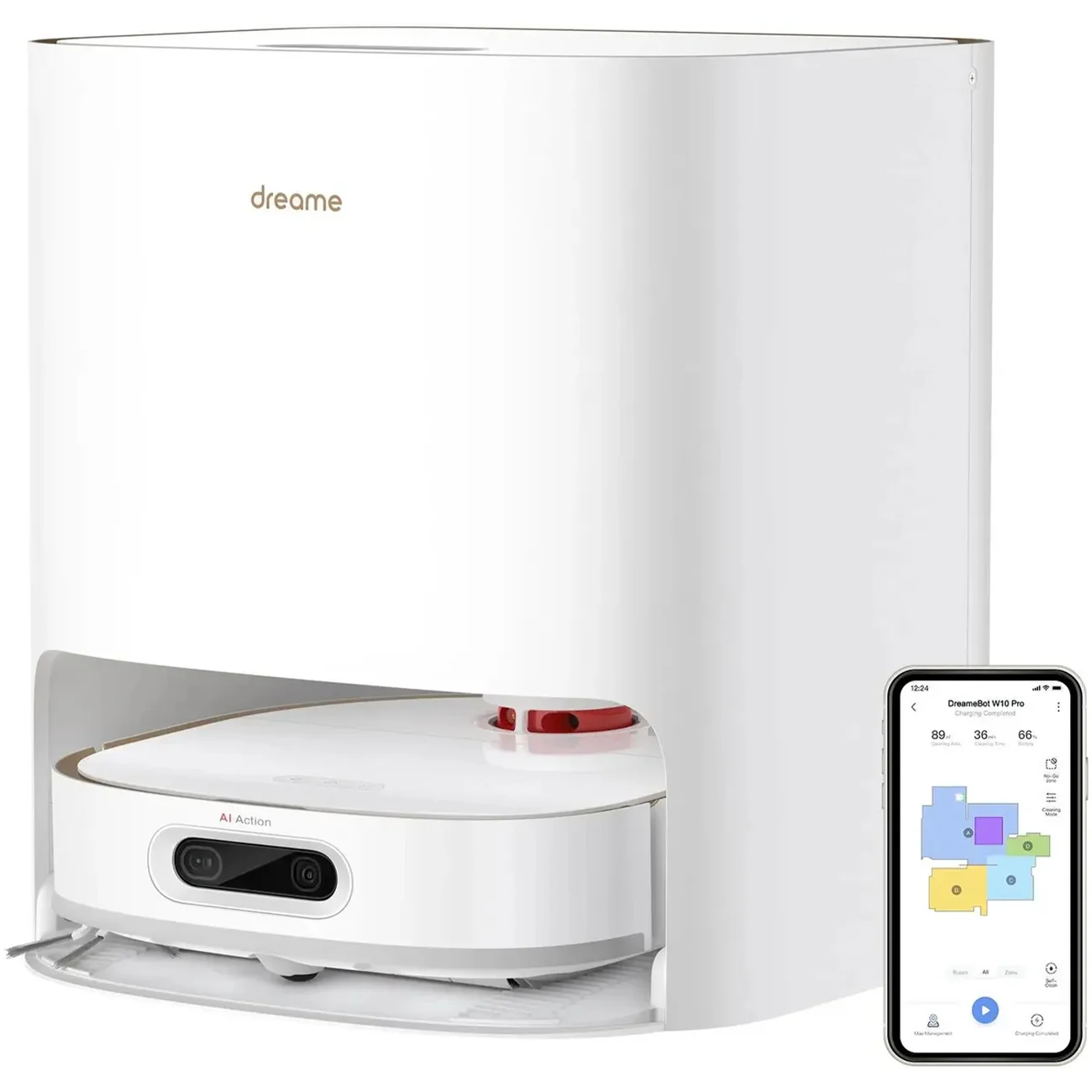 Робот-пылесос Dreame Bot W10, белый