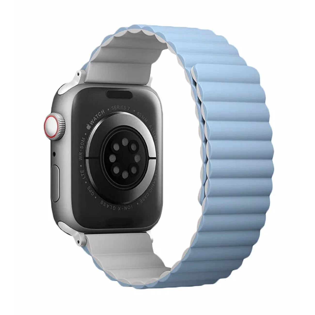 Ремешок Uniq Revix Reversible Magnetic White/Arctic Blue для Apple Watch 38/40/41 мм