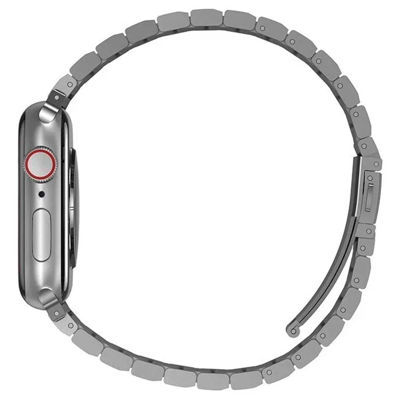 Ремешок Uniq Strova Link Steel Silver для Apple Watch 44/45/46/49 мм