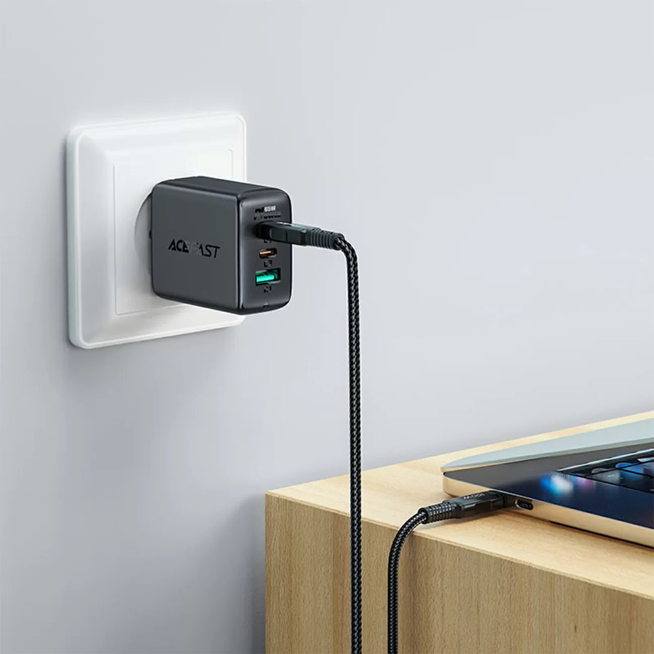 Кабель AceFast Type-C - Type-C, 100 Вт, для быстрой зарядки, C4-03 Кабель AceFast Type-C - Type-C, 100 Вт, для быстрой зарядки, C4-03