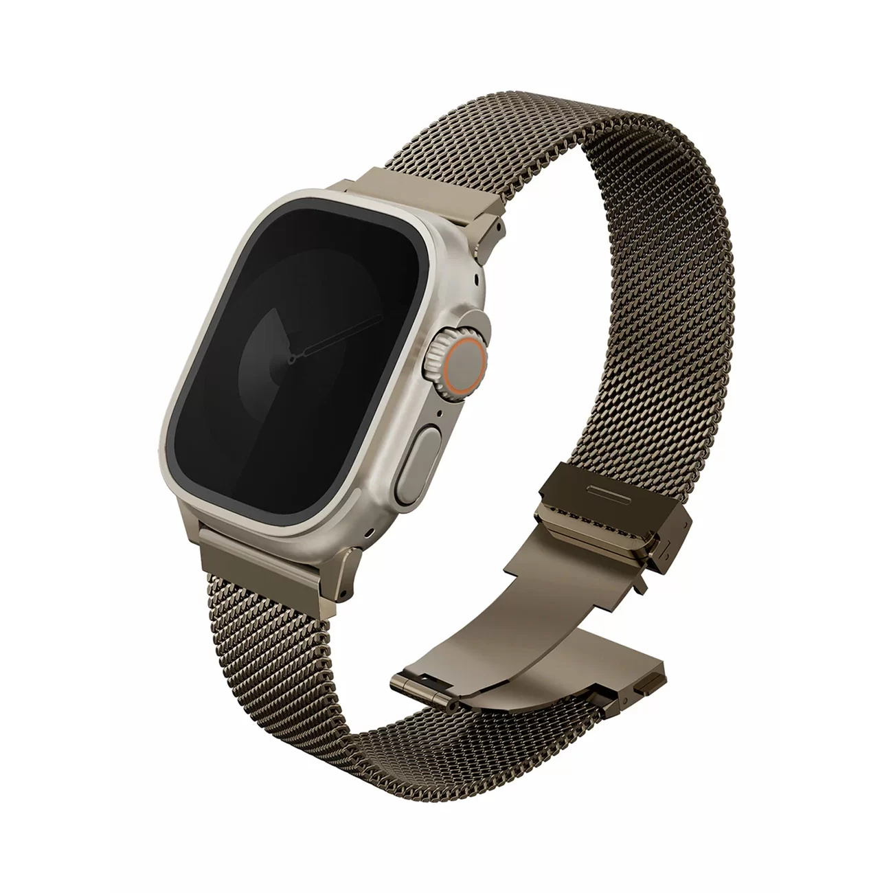 Ремешок Uniq Dante Pro Mesh Steel Ember Gold для Apple Watch 44/45/46/49 мм