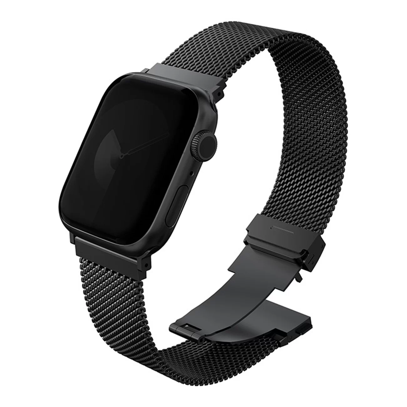 Ремешок Uniq Dante Pro Mesh Steel Graphite Black для Apple Watch 44/45/46/49 мм