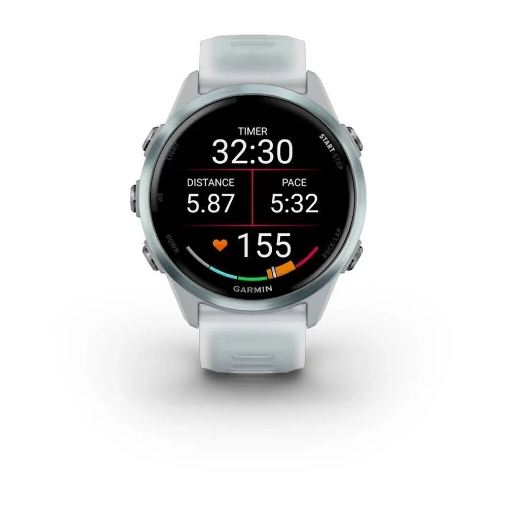 Спортивные часы Garmin Forerunner 570, 42 мм, Cloud Blue Aluminum Translucent Whitestone / Cloud Blue (Облачно голубой)