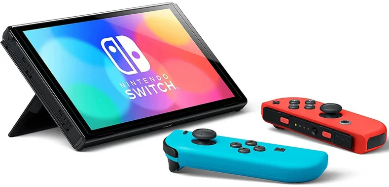 Портативная игровая консоль Nintendo Switch OLED, Neon Blue/Red