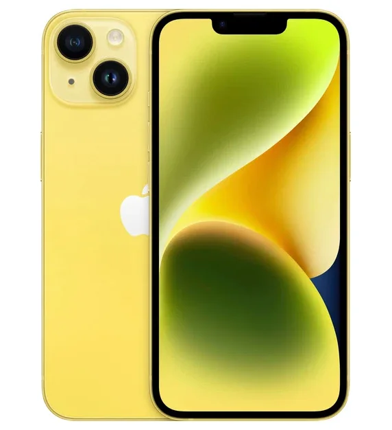 Смартфон Apple iPhone 14, Dual: nano SIM + eSIM, 512 ГБ, Желтый