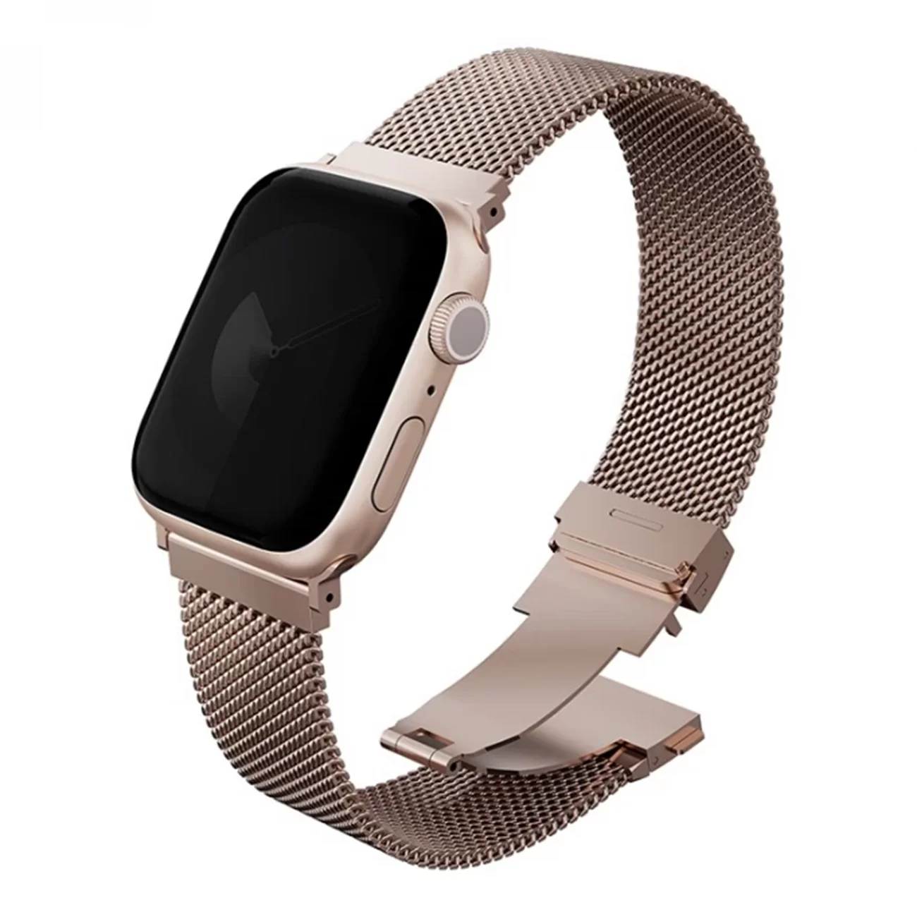 Ремешок Uniq Dante Pro Mesh Steel Metallic Rose для Apple Watch 44/45/46/49 мм