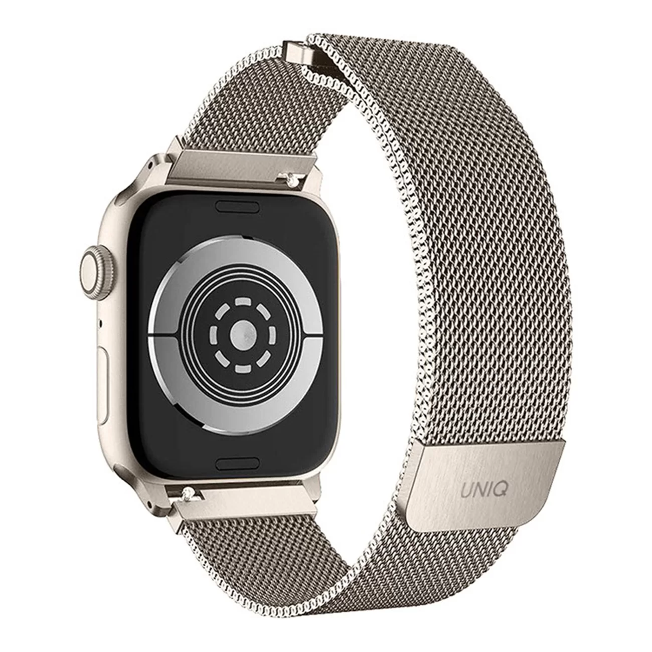 Ремешок Uniq Dante Mesh Steel Starlight для Apple Watch 44/45/46 мм
