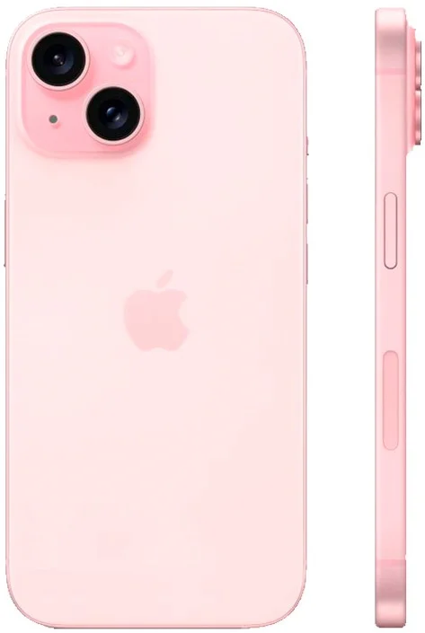 - Смартфон Apple iPhone 15, Dual: nano SIM + eSIM, 256 ГБ, розовый