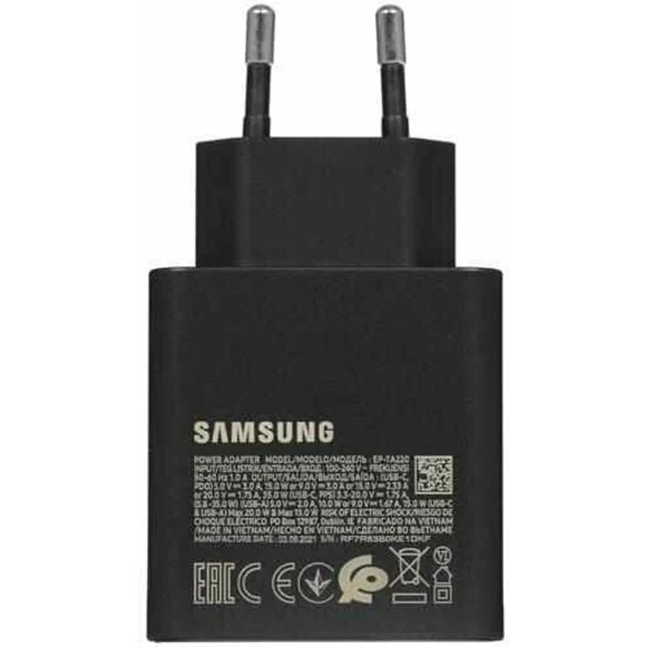 Сетевое зарядное устройство Samsung 35Вт USB+Type-C Сетевое зарядное устройство Samsung 35Вт USB+Type-C