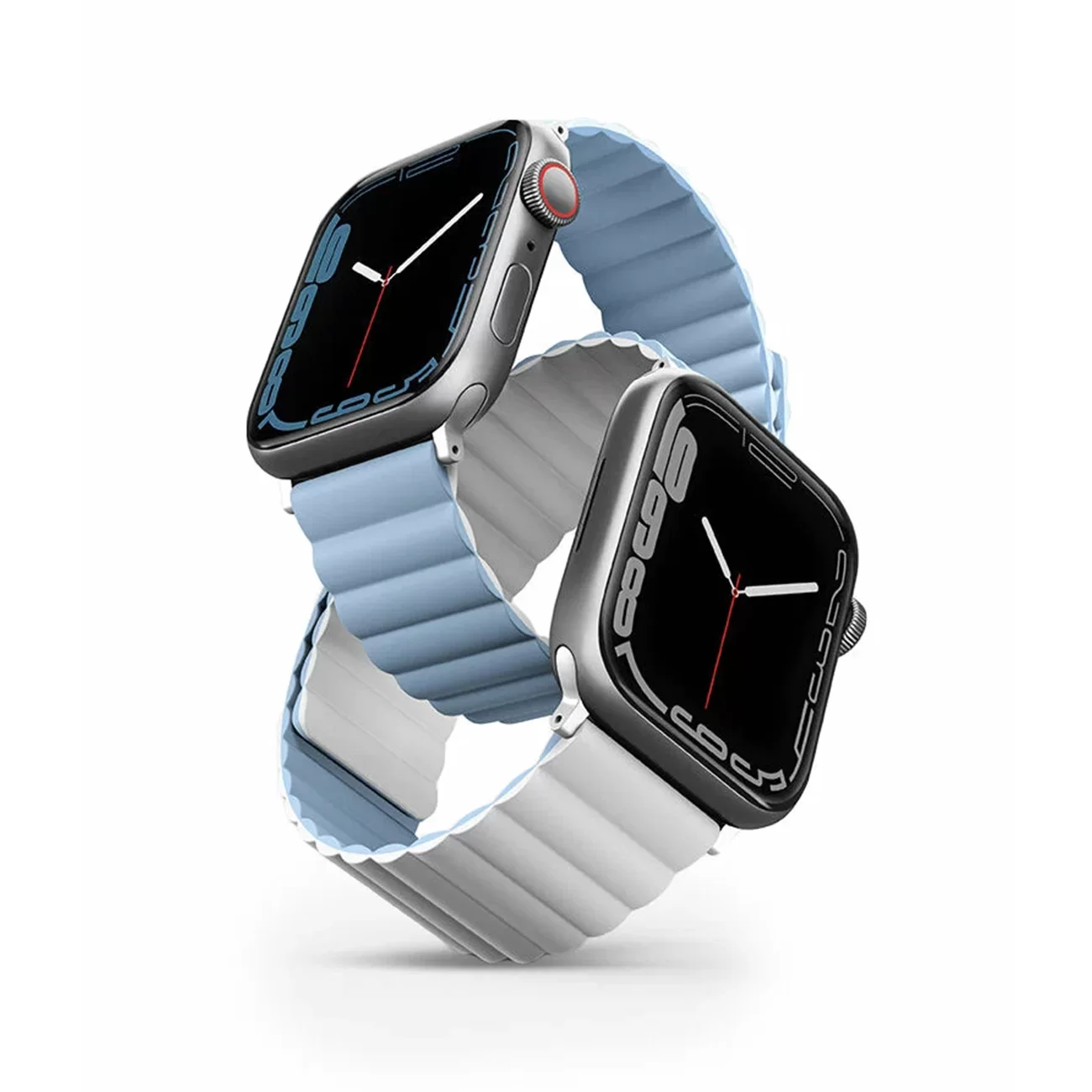 Ремешок Uniq Revix Reversible Magnetic White/Arctic Blue для Apple Watch 38/40/41 мм