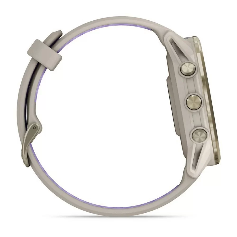 Спортивные часы Garmin Forerunner 570, 42 мм, Soft Gold Titanium French Gray / Translucent Indigo (Бежевый с фиолетовым)