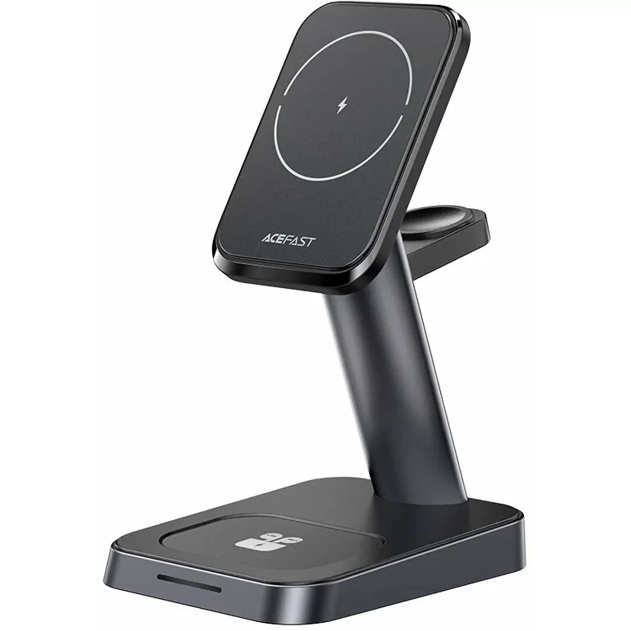 Беспроводная зарядная станция ACEFAST E3, 3 в 1 для iPhone, Apple Watch и AirPods, чёрная Беспроводная зарядная станция ACEFAST E3, 3 в 1 для iPhone, Apple Watch и AirPods, чёрная