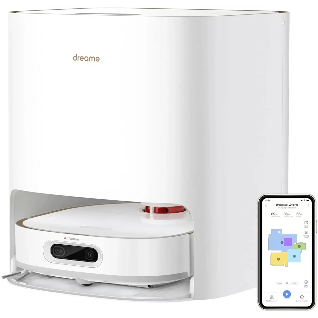 Робот-пылесос Dreame Bot W10 PRO, белый