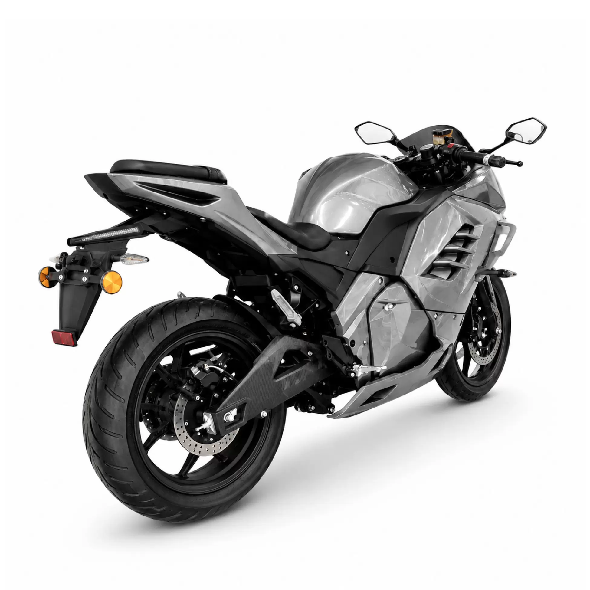 Электромотоцикл Ducati Panigale 2026, Серебристый, 8 кВт, аккумулятор 120 А·ч