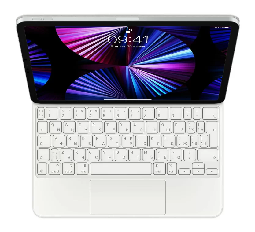 Клавиатура Apple Magic Keyboard для iPad Air 11 M2-M3 2025, Белая (MDFV4)