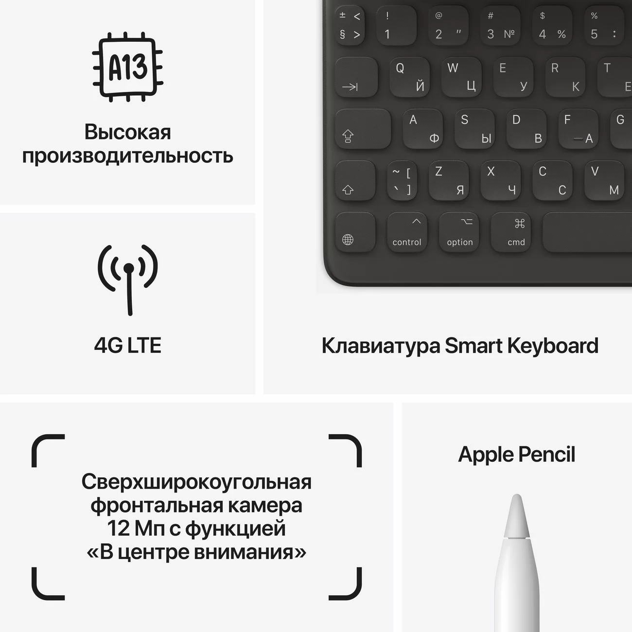 Планшет Apple iPad 9 2021 64 ГБ Wi‑Fi + Cellular, серый космос