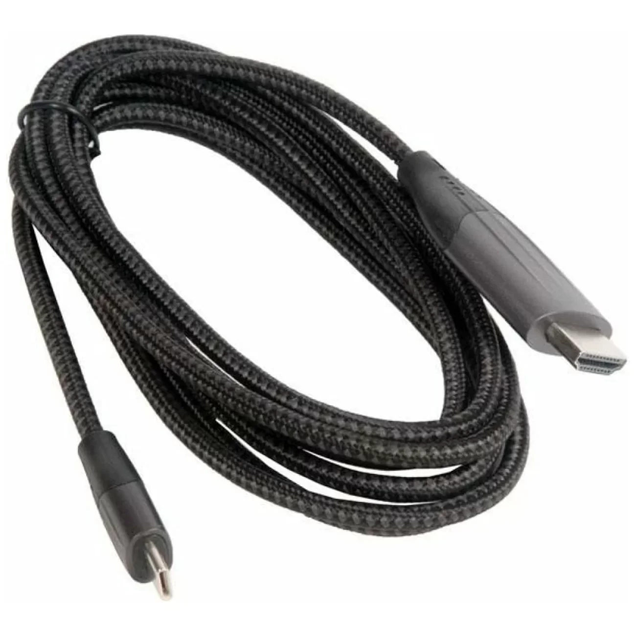 Кабель HDMI Hoco UA16, Type-C — HDMI, 2 м, серый металлик, 4K HD