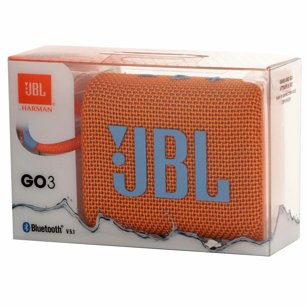 Портативная акустика JBL Go 3, оранжевый