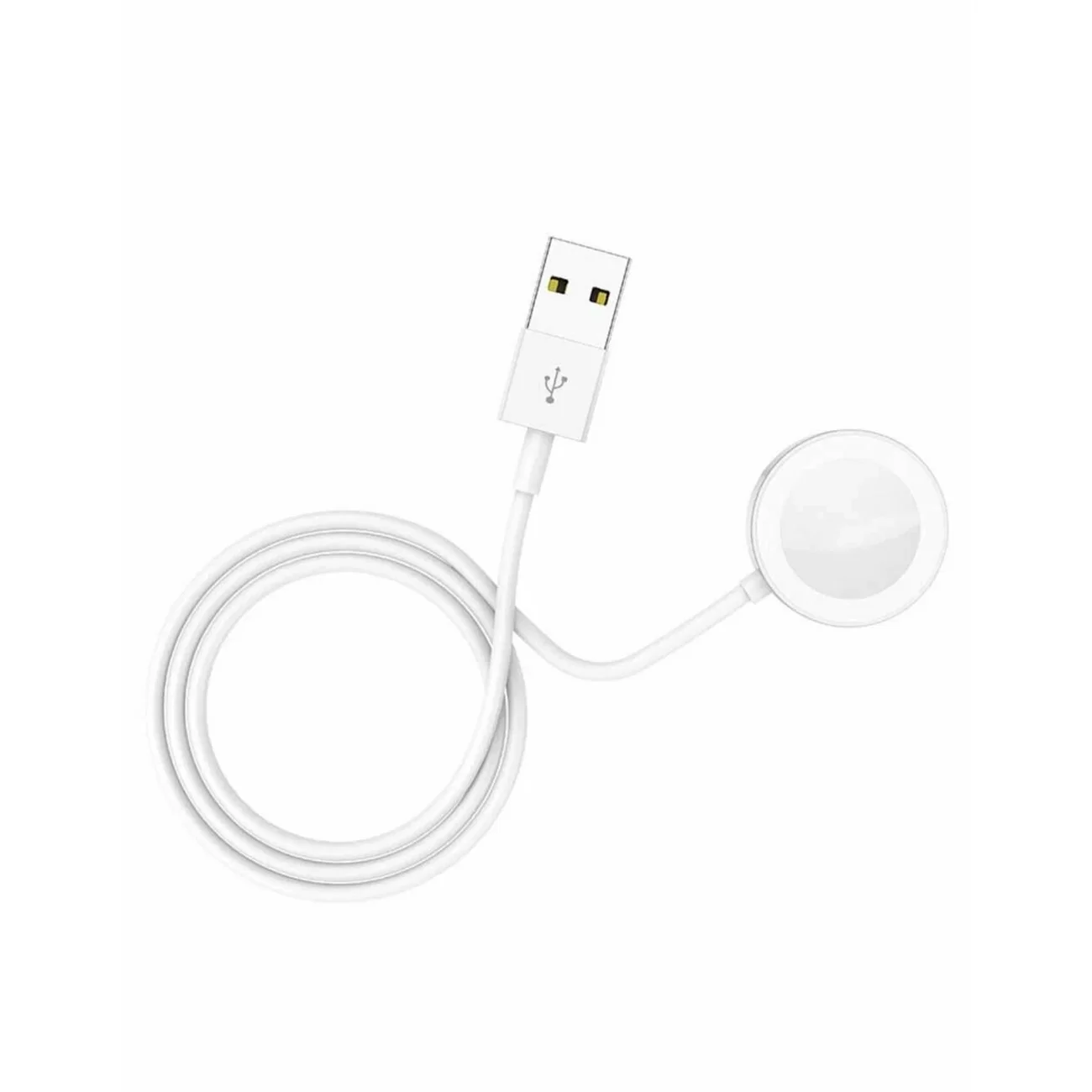 Беспроводная зарядка Borofone BQ13 для Apple Watch, 1,2 м, белая Беспроводная зарядка Borofone BQ13 для Apple Watch, 1,2 м, белая