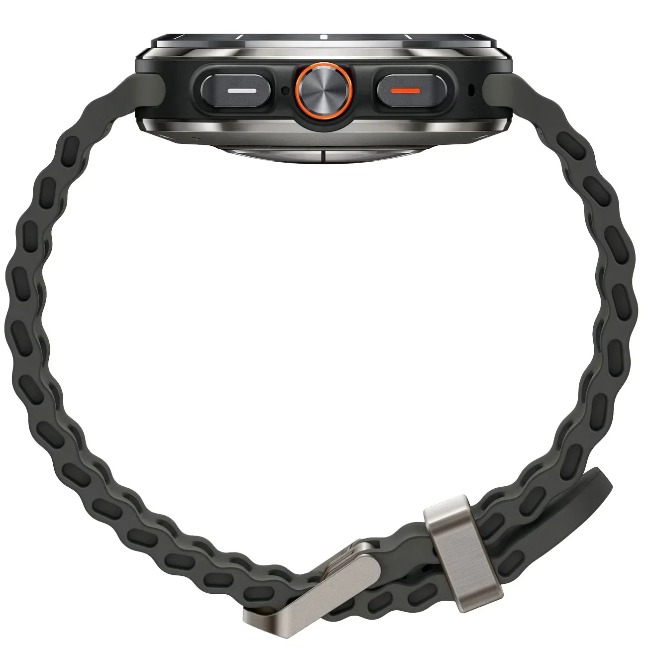 Умные часы Samsung Galaxy Watch Ultra 47 мм Wi-Fi + LTE, Серебристый титан, Ремешок черный