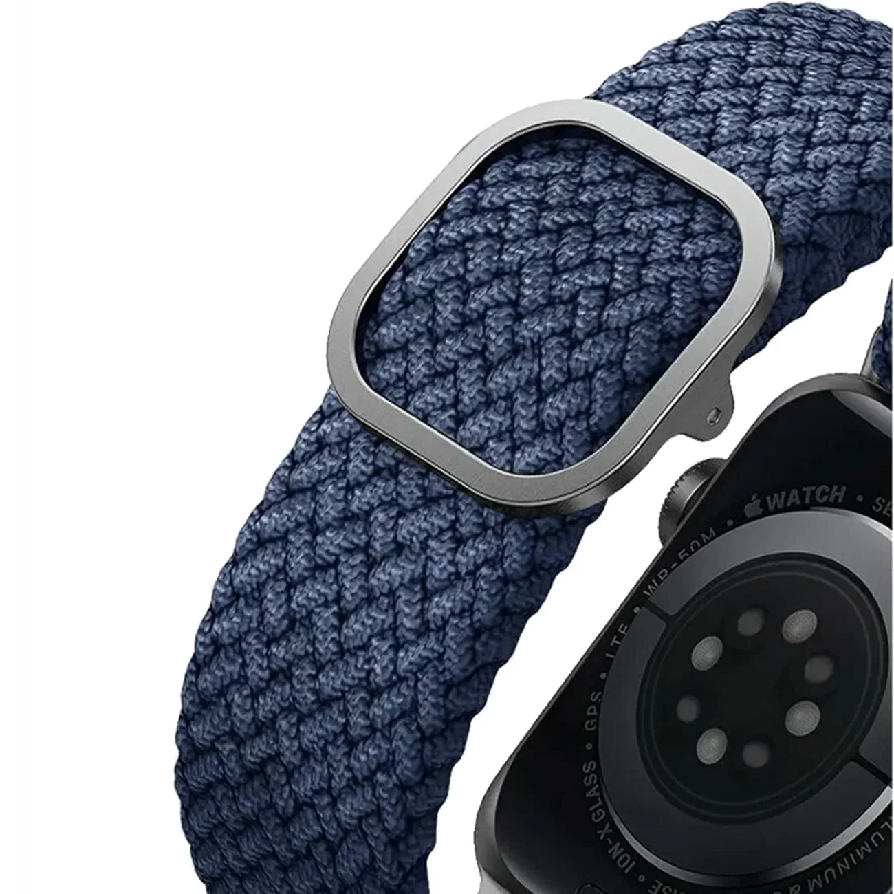 Ремешок Uniq для Apple Watch 41/40/38 мм, ASPEN Design strap, Плетеный, Церулеановый