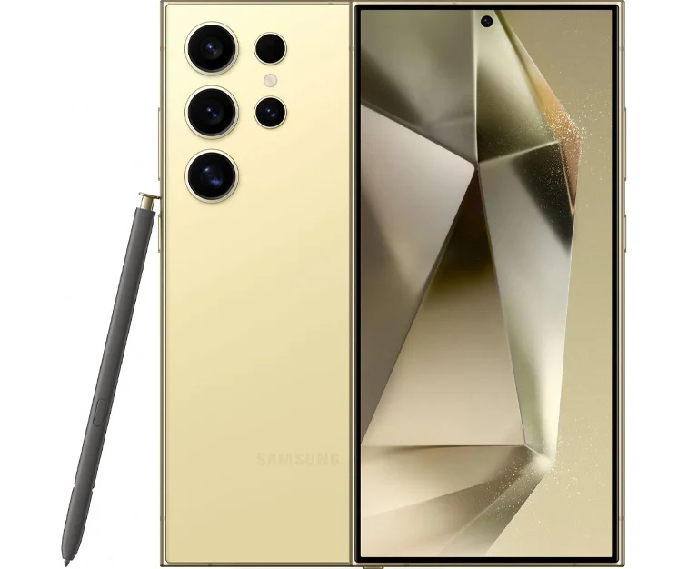 Смартфон Samsung Galaxy S24 Ultra, 12/512 ГБ, Dual SIM, титаново-жёлтый