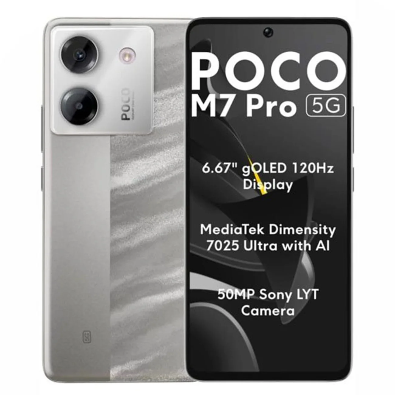 Смартфон Xiaomi POCO M7 Pro 5G, 8/256 ГБ, лунная пыль