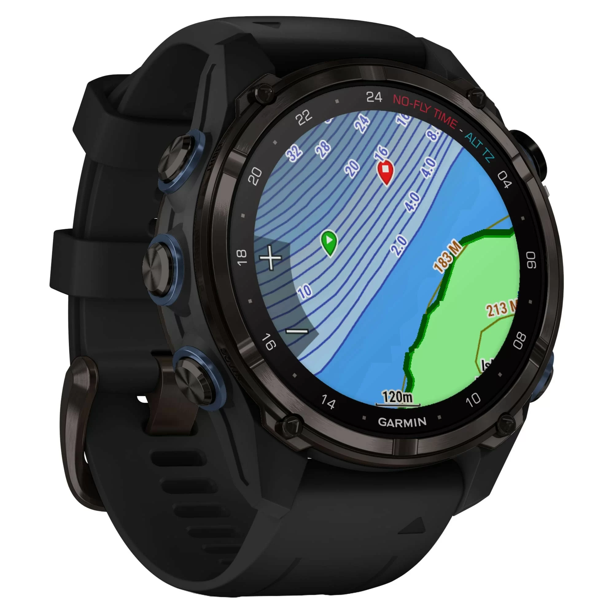 Дайвинг-компьютер Garmin Descent Mk3i, 43 мм (Carbon Gray DLC Titanium / титановый корпус, цвет графит, Black Silicone Band / чёрный силиконовый ремешок)