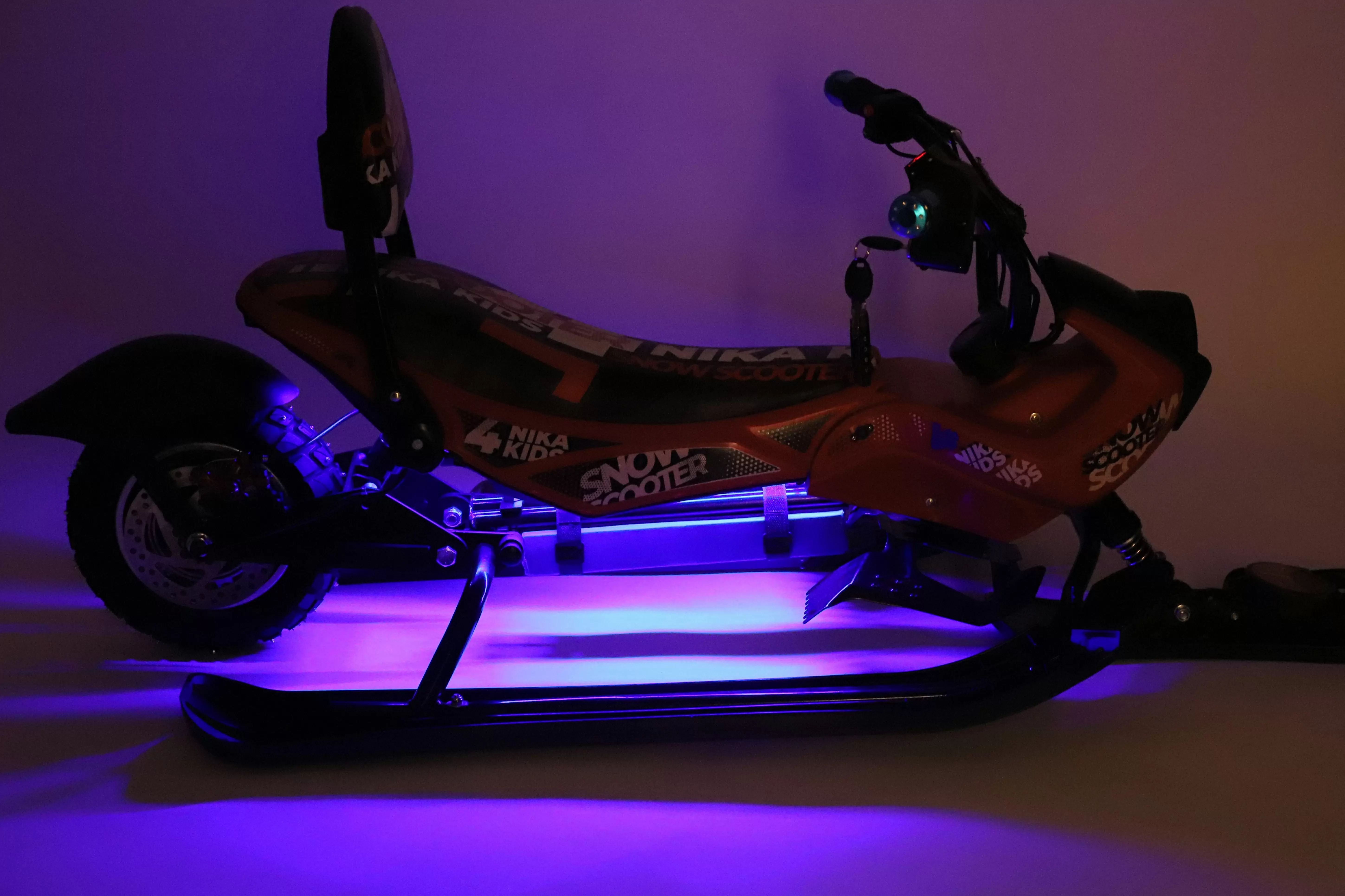 Снегокат электрический iBrat M1, Бело-розовый