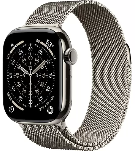 Смарт-часы Apple Watch Series 11, 42 мм, ремешок Titanium Milanese Loop, Натуральный / Natural Смарт-часы Apple Watch Series 11, 42 мм, ремешок Titanium Milanese Loop, Натуральный / Natural
