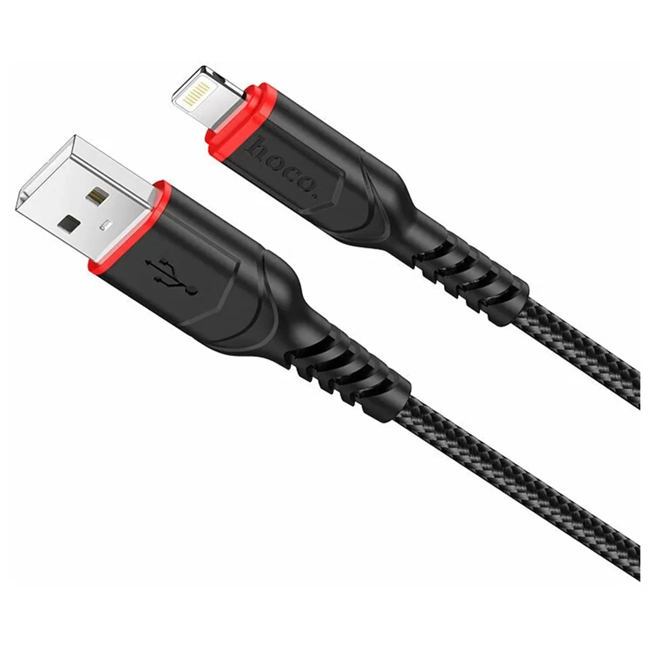 Кабель Hoco X59 Victory, USB-A — Lightning, 1 м, чёрный