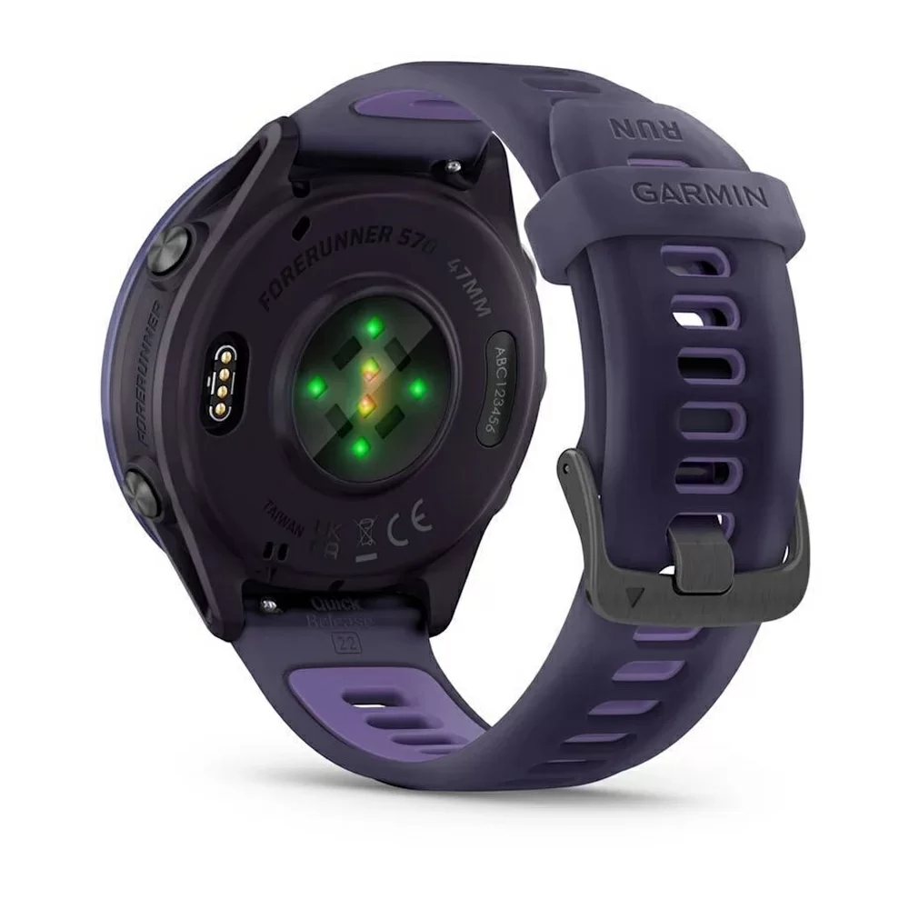Спортивные часы Garmin Forerunner 570, 47 мм, AIndigo Aluminum Translucent Imperial Purple / Indigo (Индиго)