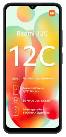 Смартфон Xiaomi Redmi 12C, 3/64 ГБ, синий океан