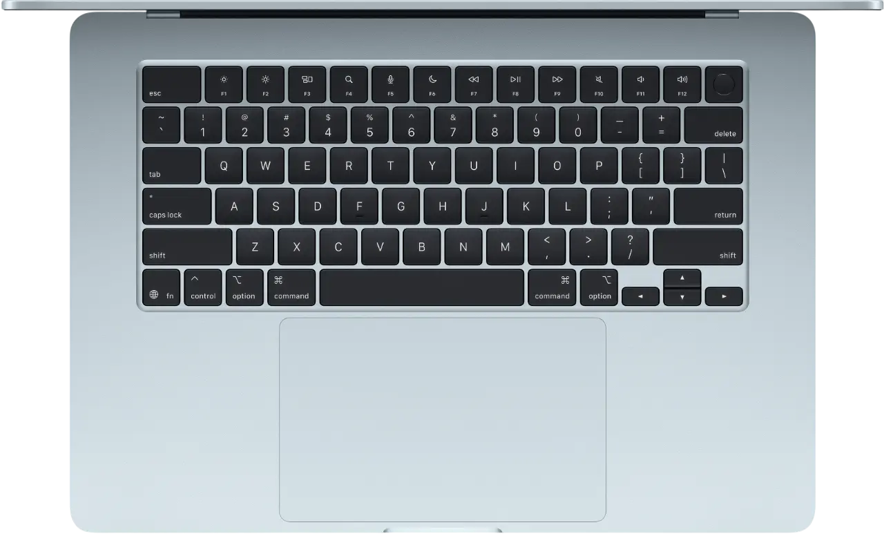 Ноутбук Apple MacBook Air 15″ (M5, 10-Core CPU / 10-Core GPU), 16 ГБ / 512 ГБ, Sky Blue (небесно-голубой) (MDVQ4)