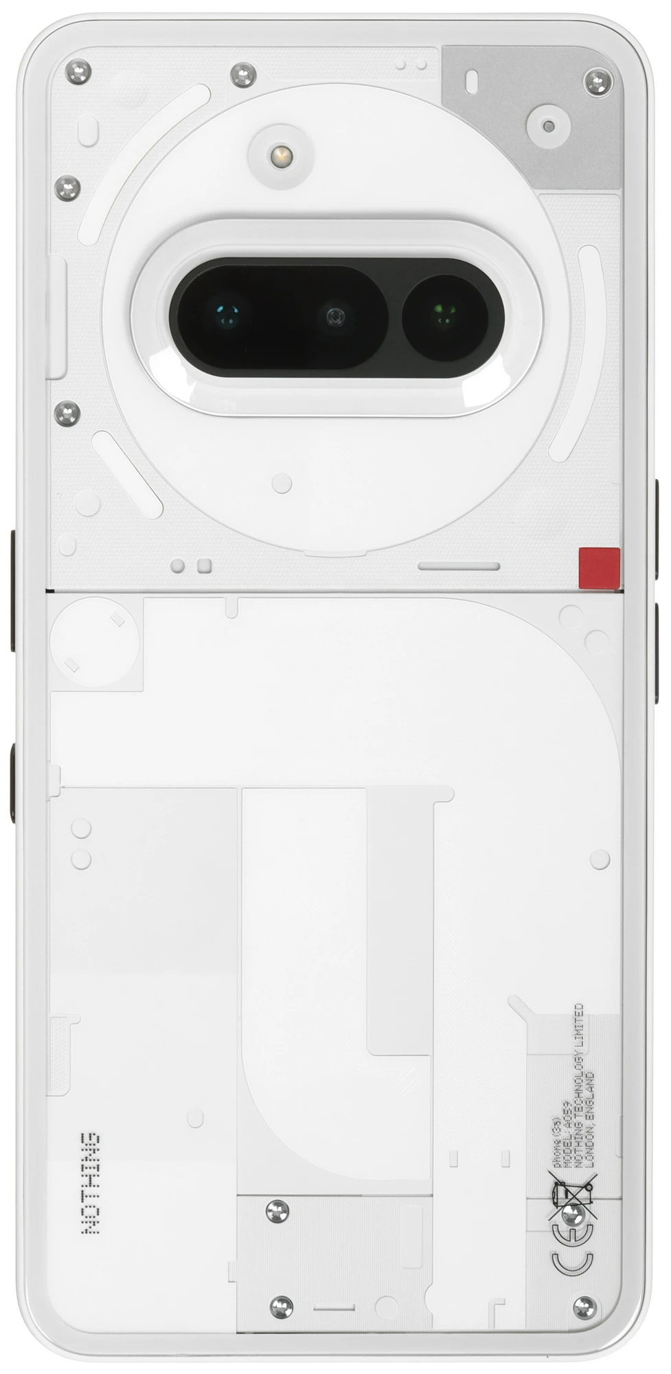 Смартфон Nothing Phone (3a), Dual: nano SIM + nano SIM, 256 ГБ, Белый