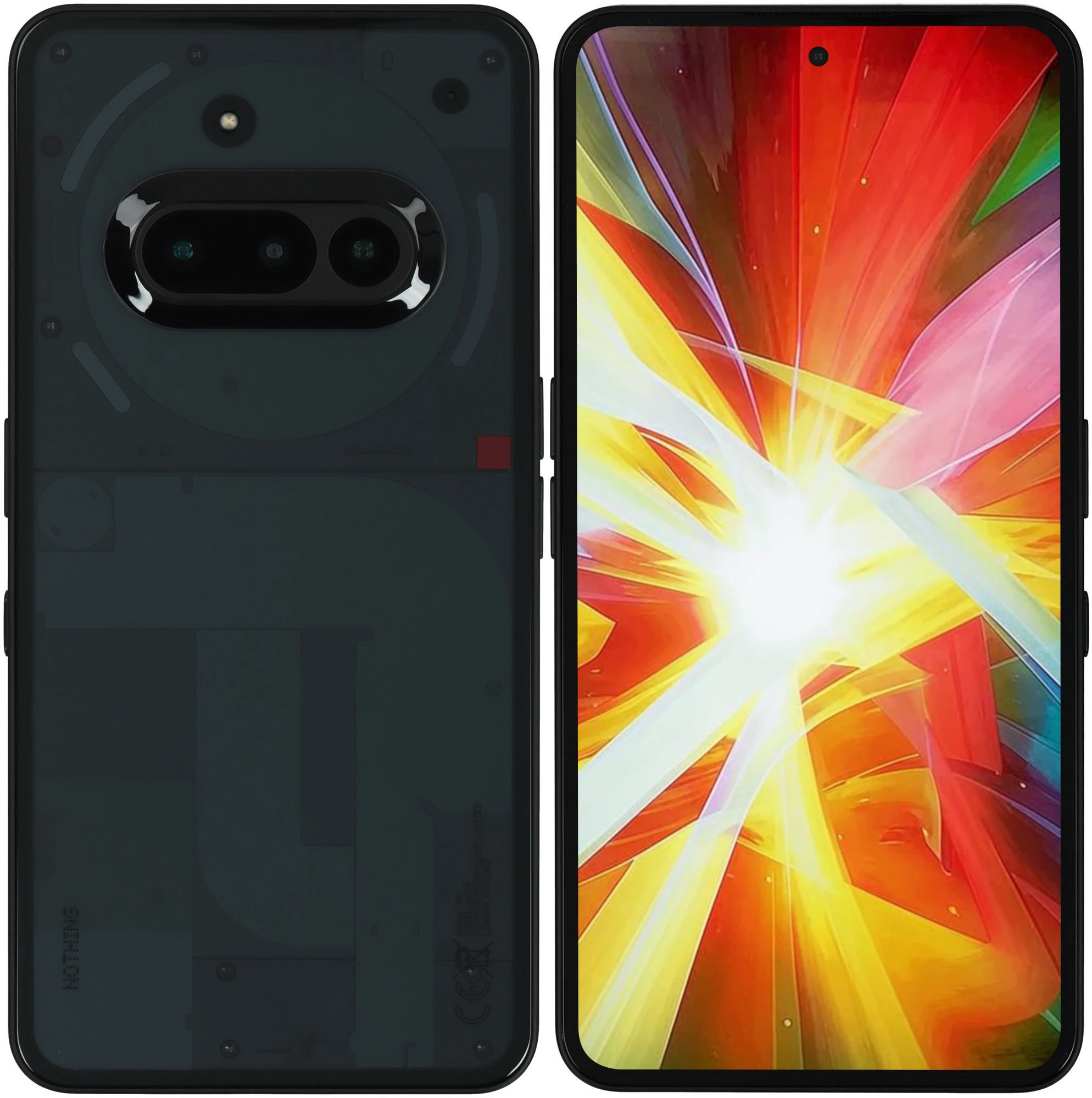 Смартфон Nothing Phone (3a), Dual: nano SIM + nano SIM, 128 ГБ, Чёрный