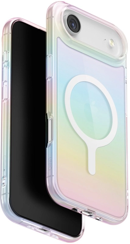 Чехол Uniq Iridescia (holographic) для Apple iPhone 17, Holo Quartz (голографический кварц), MagSafe