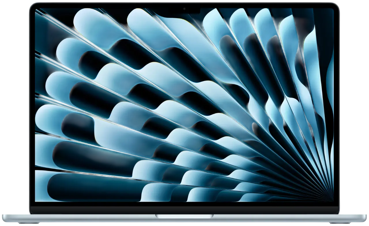 Ноутбук Apple MacBook Air 15″ (M5, 10-Core CPU / 10-Core GPU), 16 ГБ / 512 ГБ, Sky Blue (небесно-голубой) (MDVQ4)