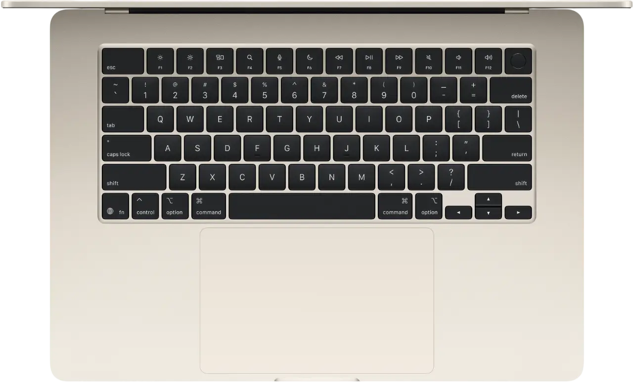 Ноутбук Apple MacBook Air 15″ (M5, 10-Core CPU / 10-Core GPU), 24 ГБ / 1 ТБ, Starlight (сияющая звезда) (MDVF4)