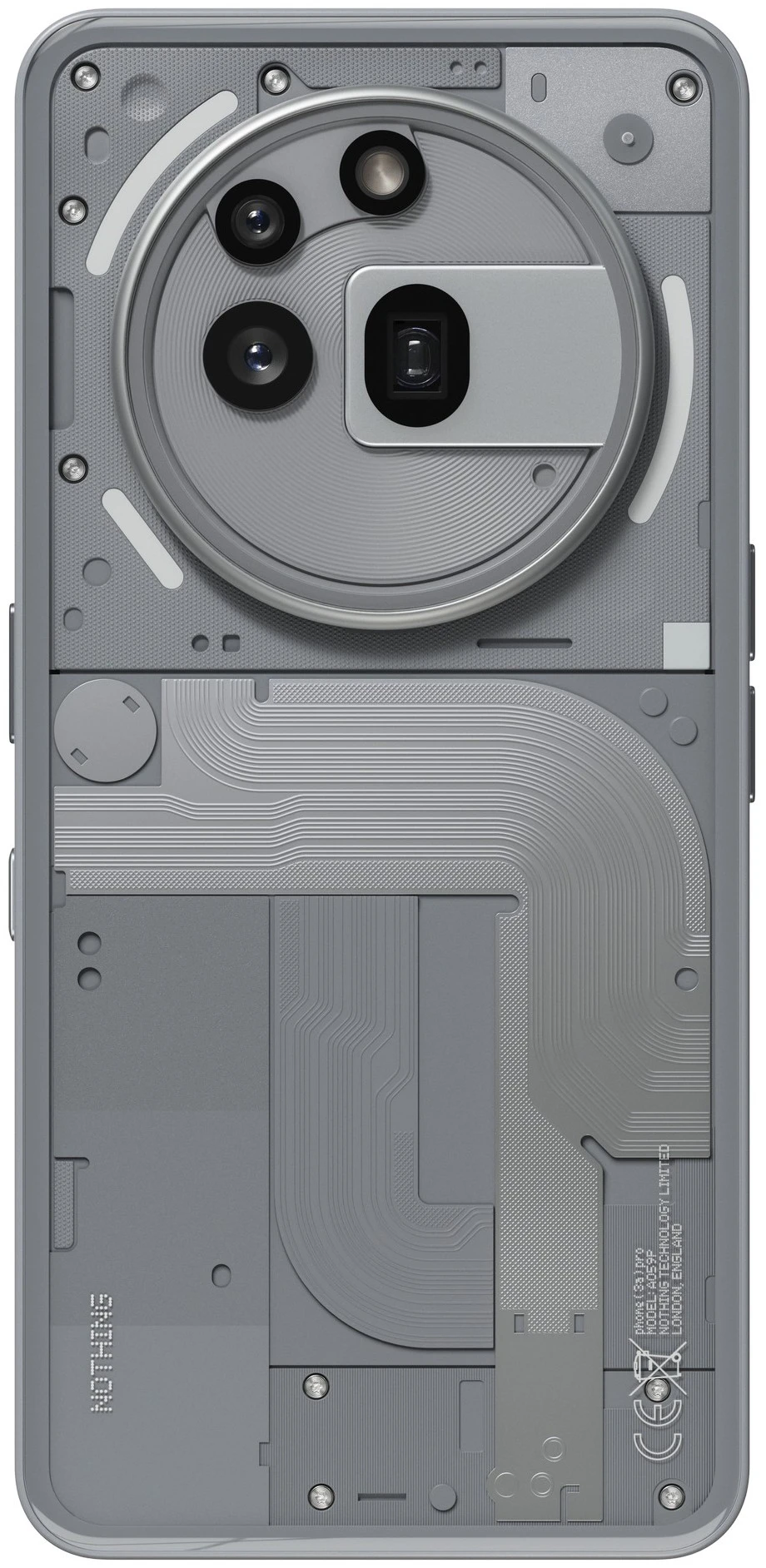 Смартфон Nothing Phone (3a) Pro, Dual: nano SIM + nano SIM, 256 ГБ, Серый