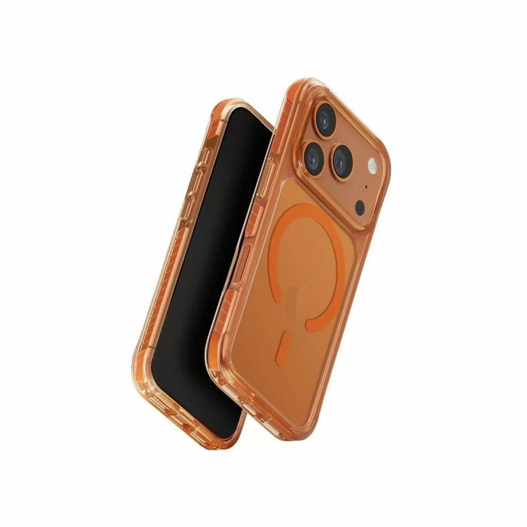 Чехол Uniq Combat для Apple iPhone 17 Pro, Volt Orange (ярко-оранжевый), MagSafe